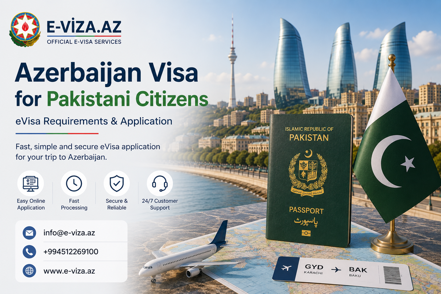 Azerbaijan Visa for Pakistani Citizens – eVisa Requirements & Application