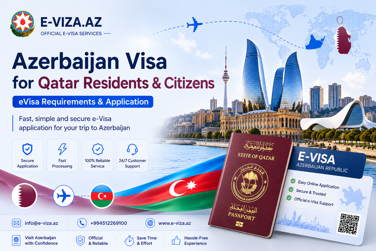 Azerbaijan Visa for Qatar Residents & Citizens – eVisa Requirements & Application